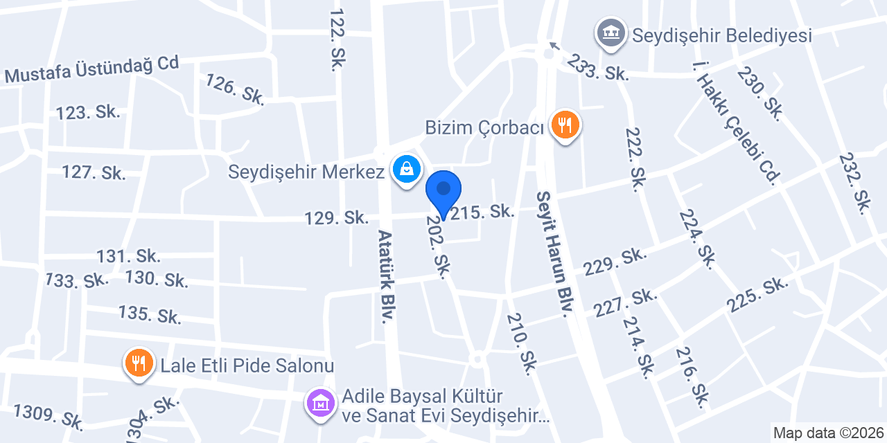 Seydişehir Nisa Eṣarp Dünyası konumu