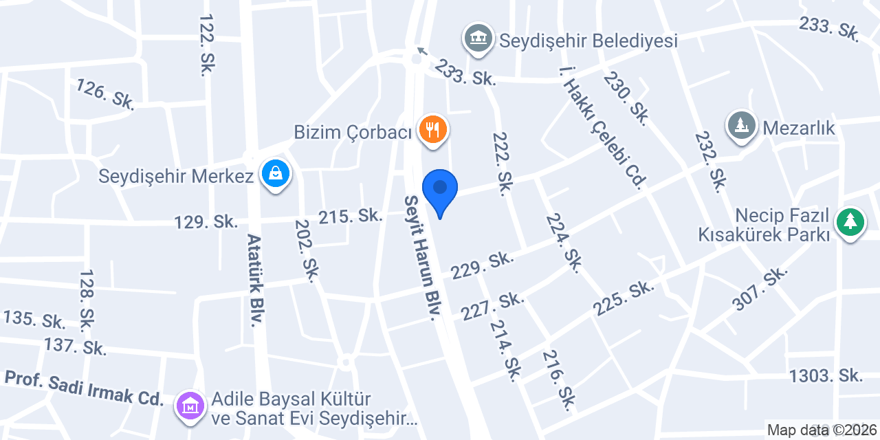 Bahcivan Manav Mini Hâl konumu