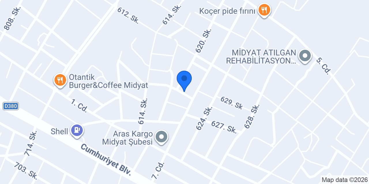 Akdoğan Dekorasyon konumu