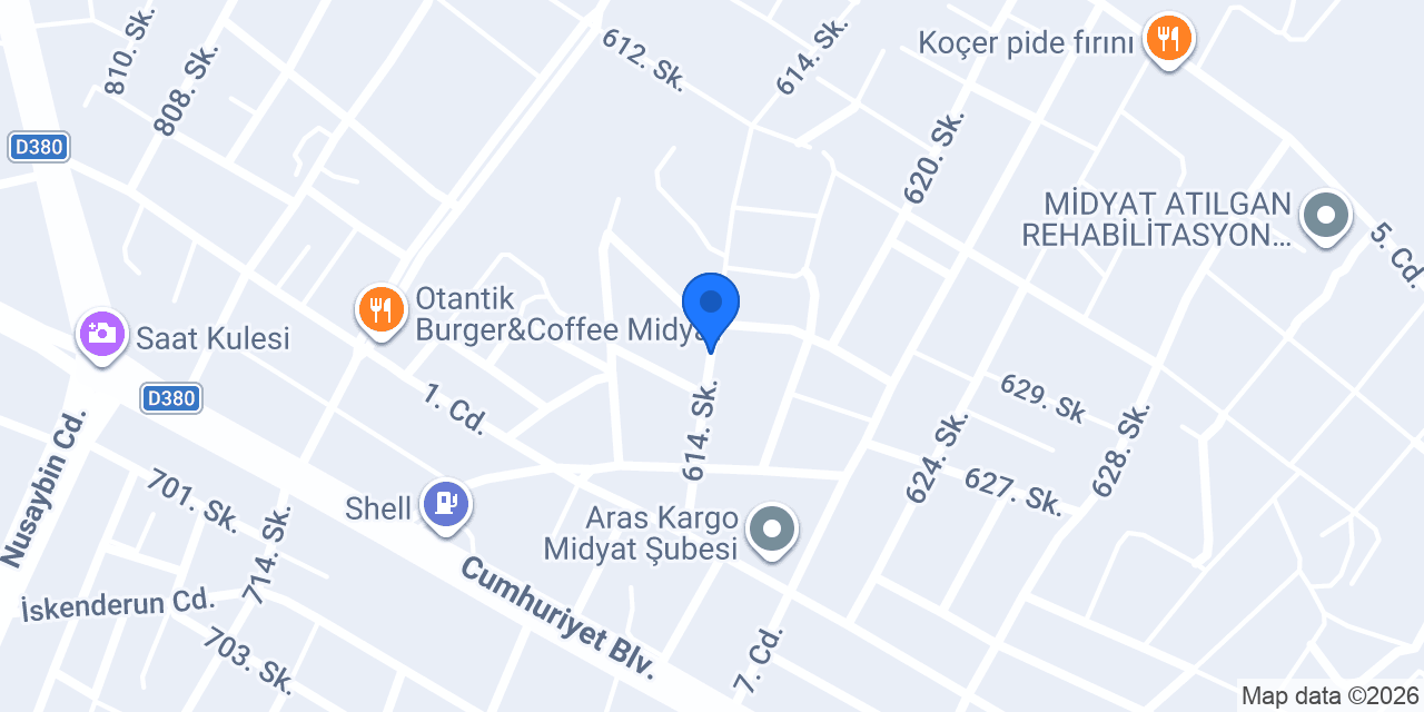 MİDYAT YAPI MÜHENDİSLİK konumu