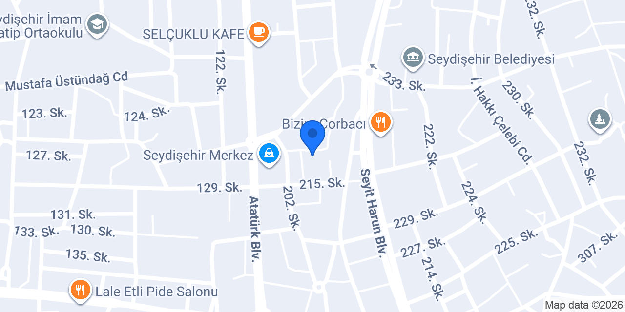 Seydişehir Pizzacımmm konumu