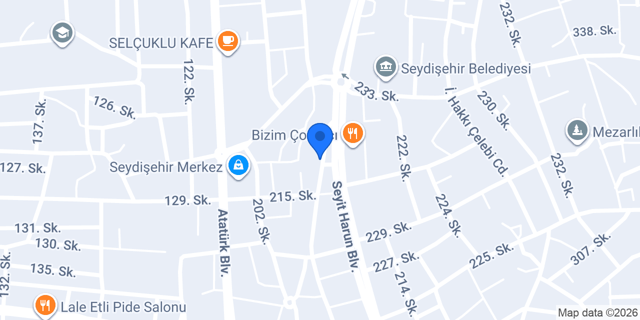 Ankara Bazlama / Seydişehir konumu