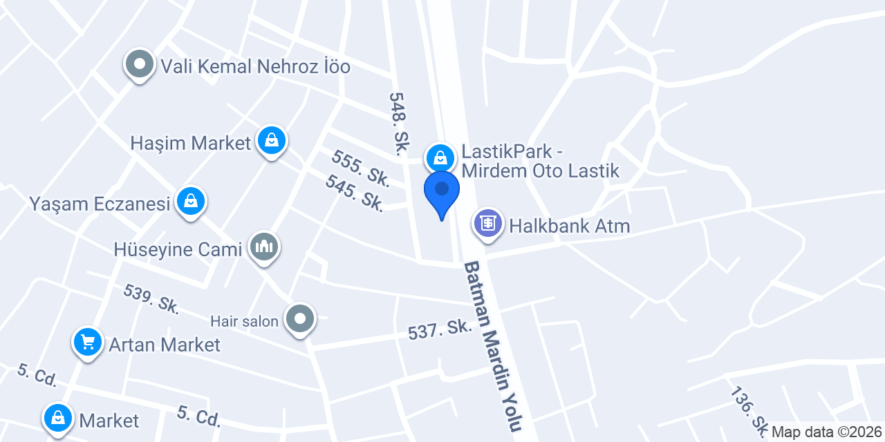 Coşkun oto elektrik konumu
