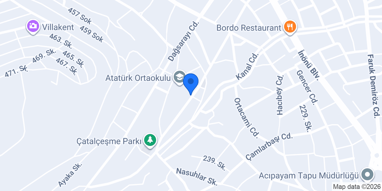 Atatürk İlkokulu konumu