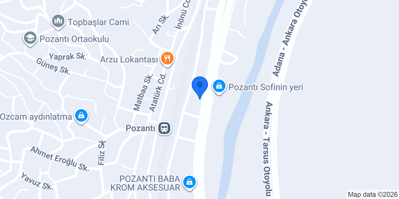 Pozantı Mal Müdürlüğü konumu