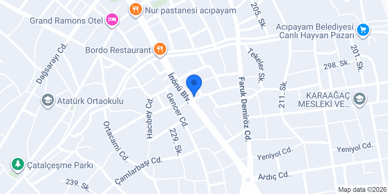 ULU KAFETERYA konumu