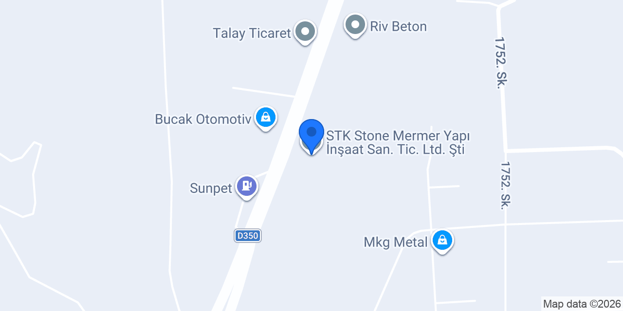 STK Stone Mermer Yapı İnşaat San. Tic. Ltd. Şti konumu