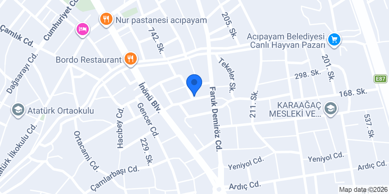Münüre Afşar Sigorta konumu