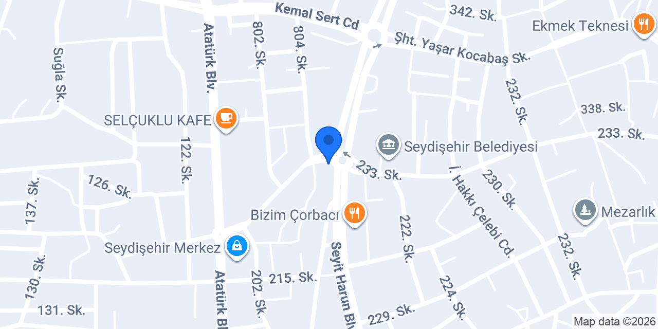 Meram Çıtır Simit Seydişehir konumu