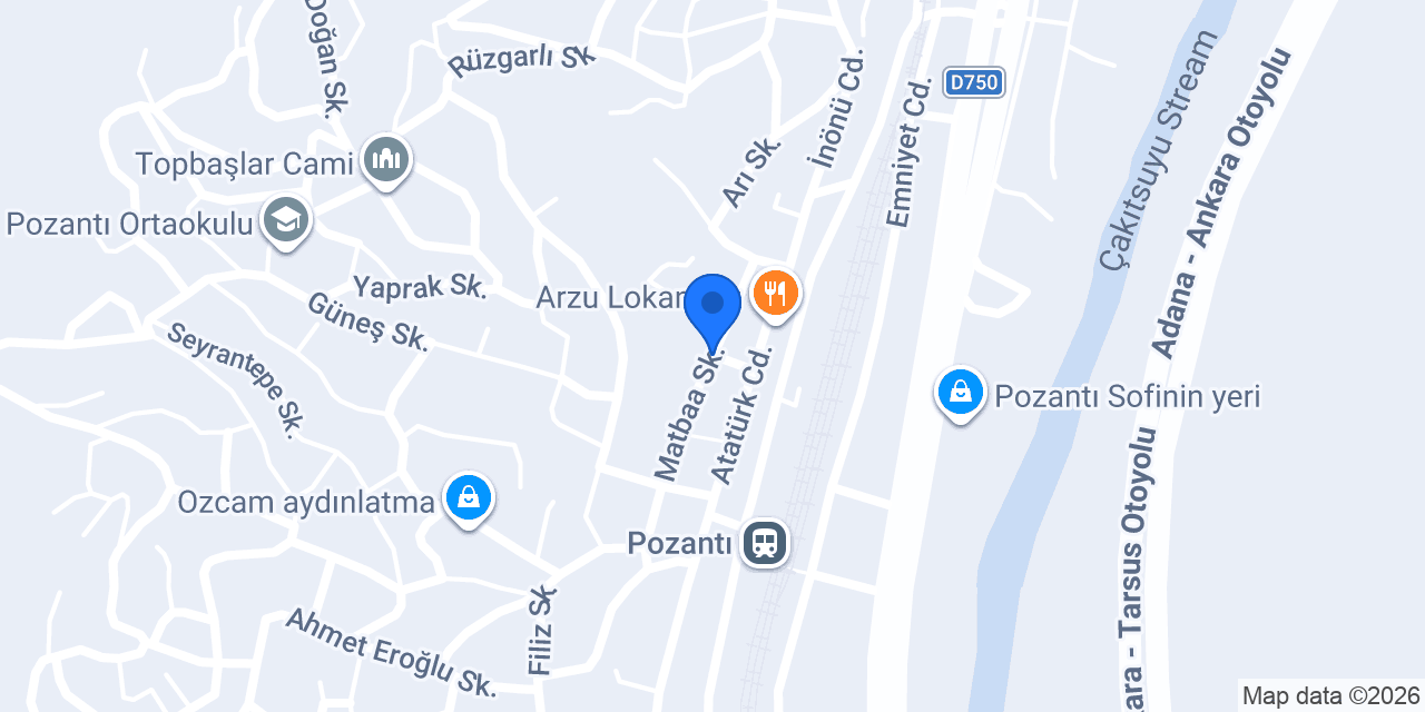 pozantı anahtarcı konumu