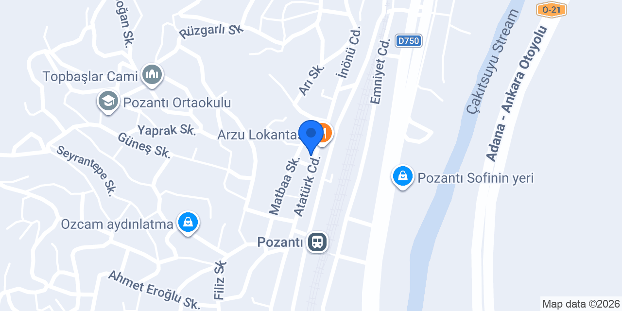 Oses Çiğ Köfte konumu