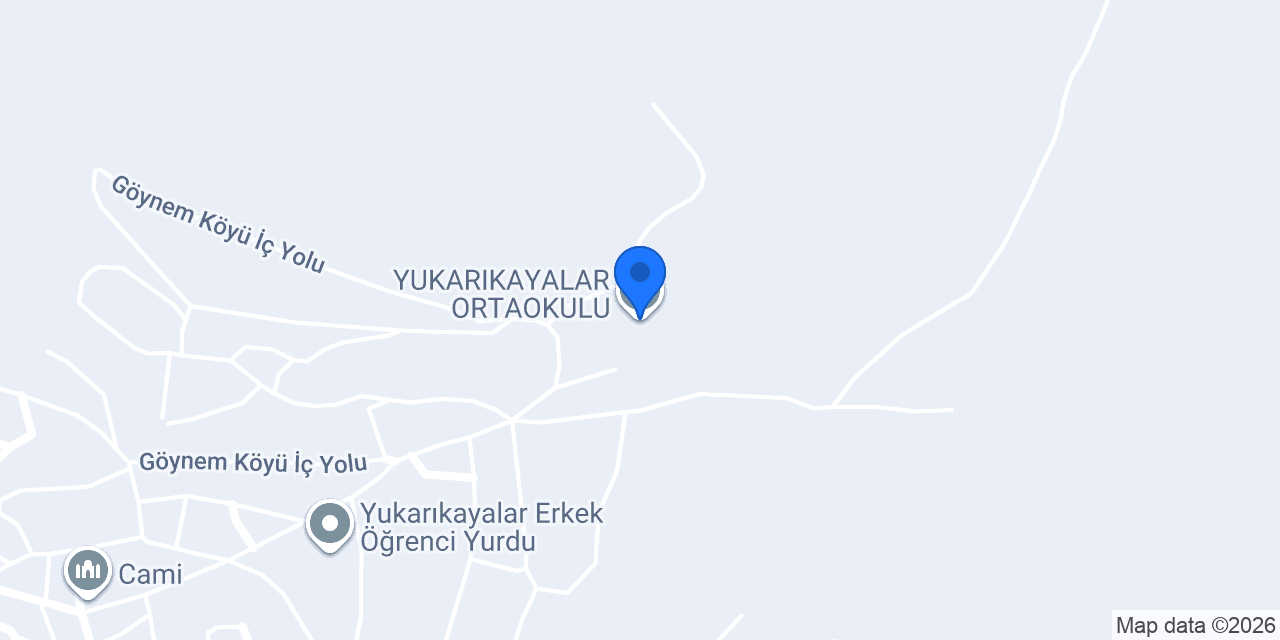 YUKARIKAYALAR ORTAOKULU konumu