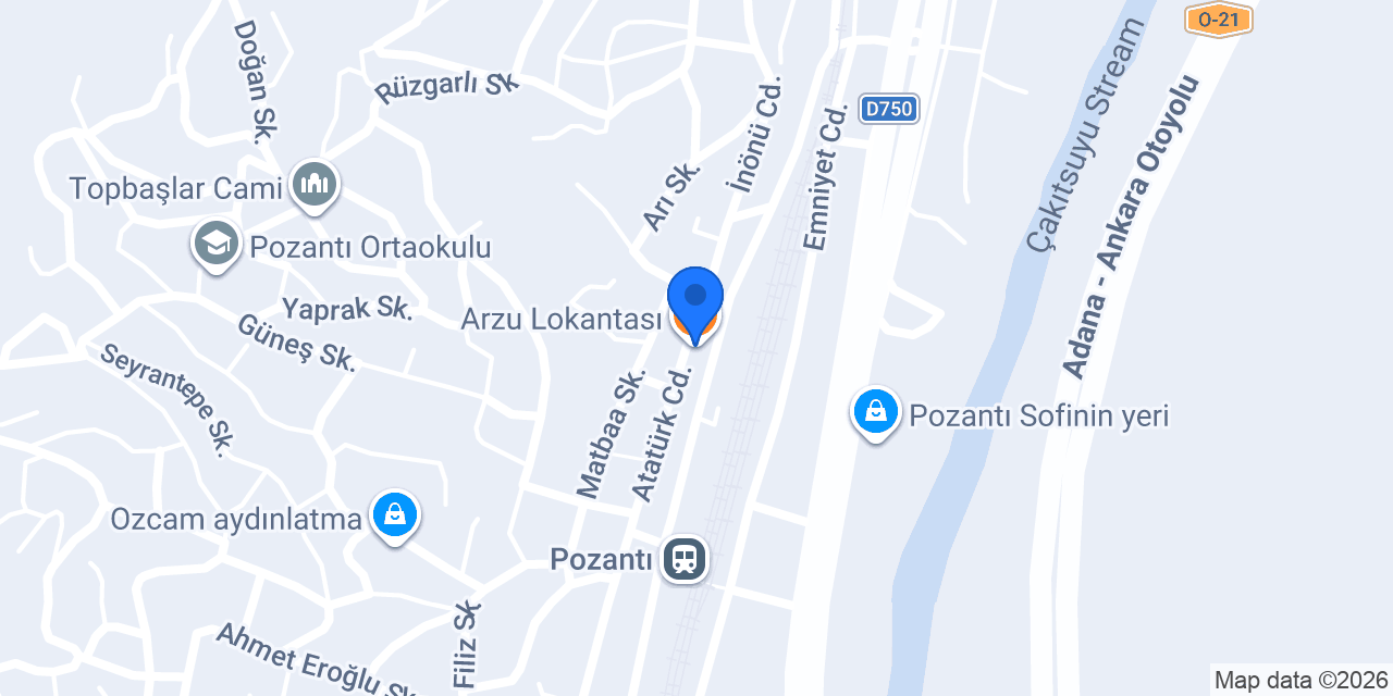 Arzu Lokantası konumu