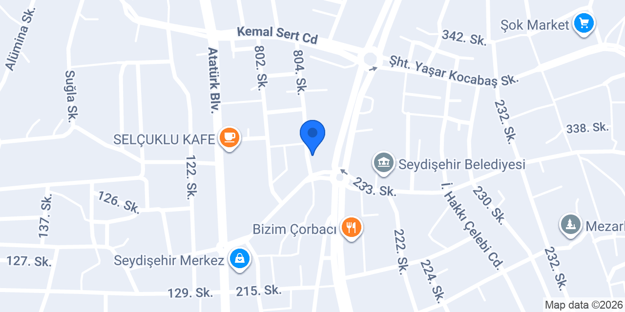 Mevlana Etli Pide konumu