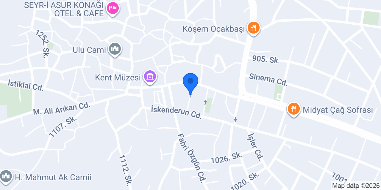 Midyat Pet Veteriner Kliniği konumu