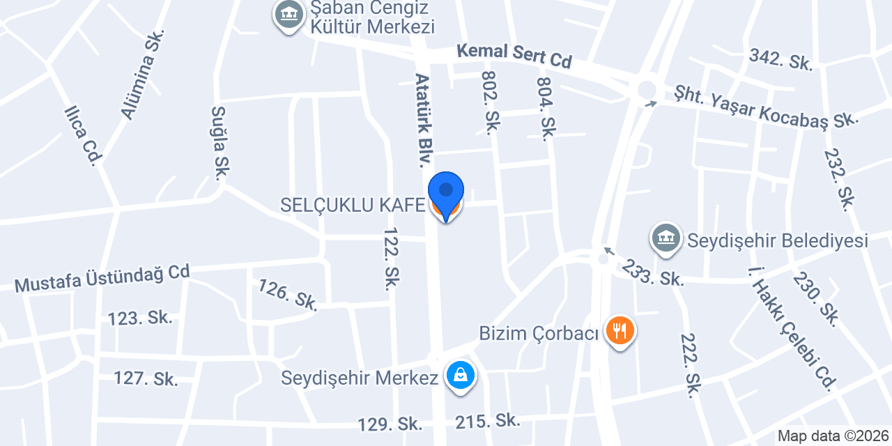 SELÇUKLU KAFE konumu