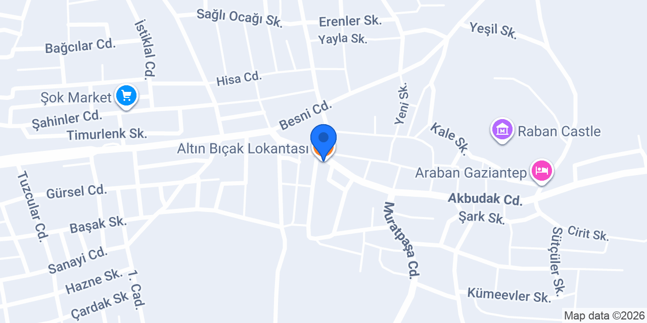 Altın Bıçak Lokantası konumu