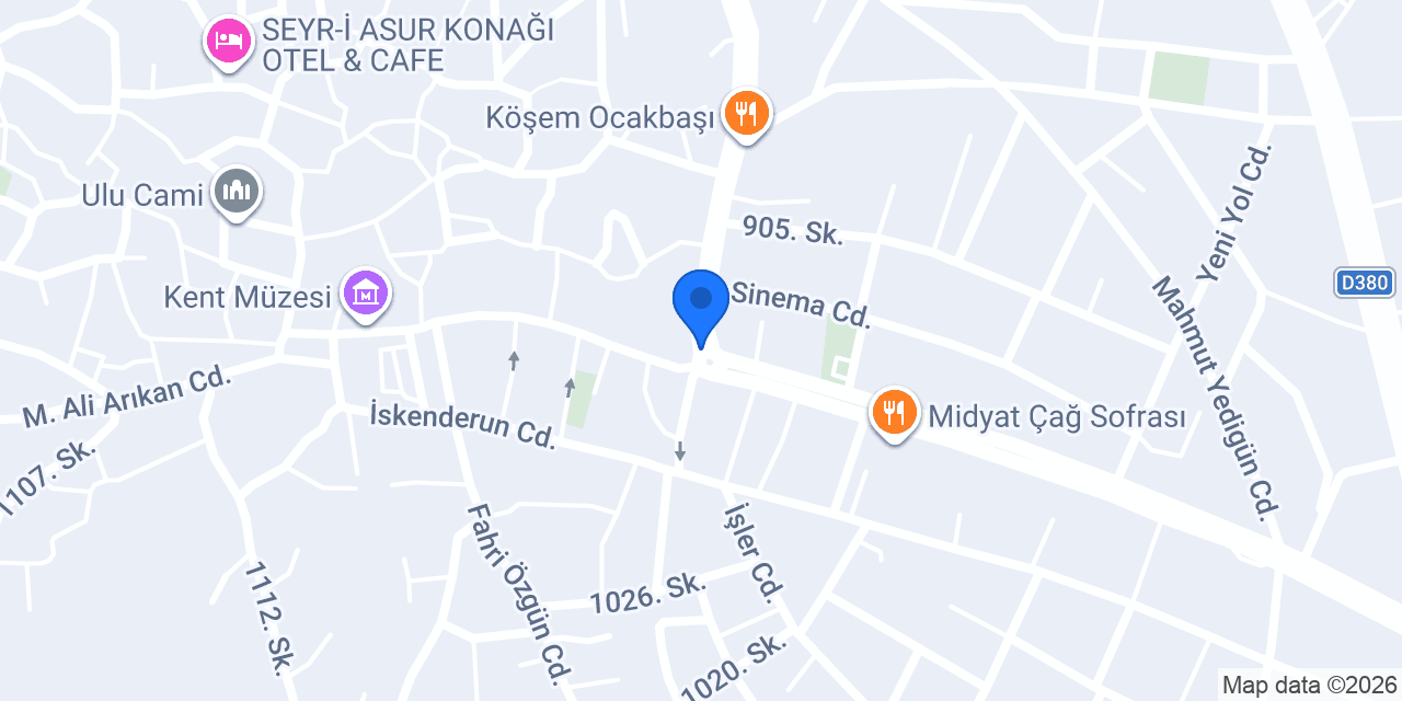 Huzur Sürücü Kursu konumu