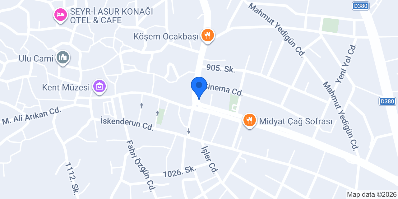 Park Dedeman Midyat konumu