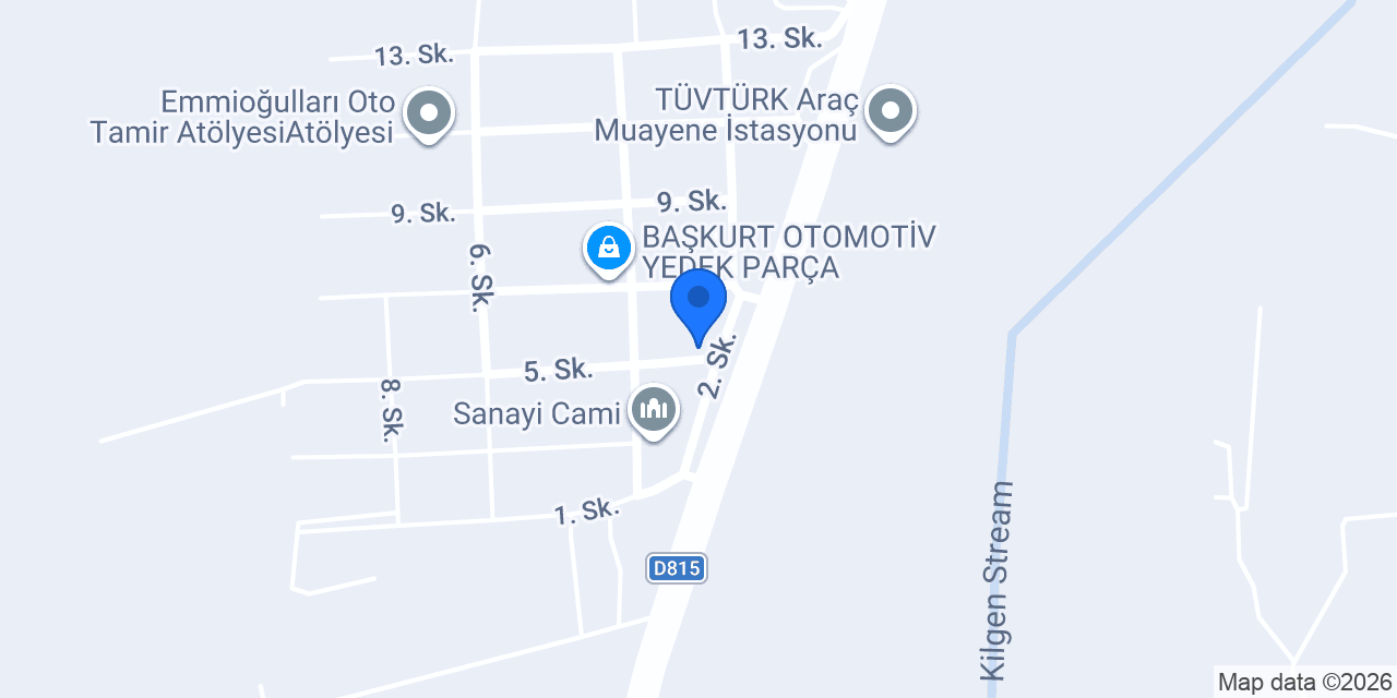 Tümer otomotiv konumu