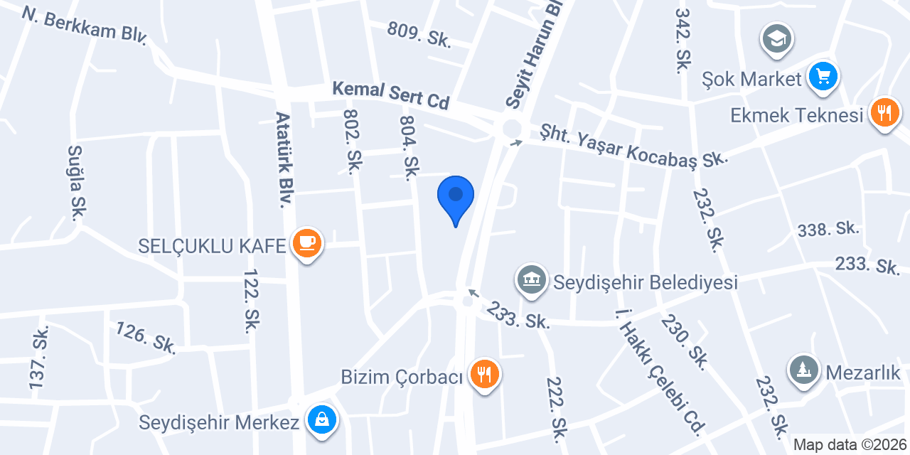 Halkbank Seydişehir Şubesi konumu