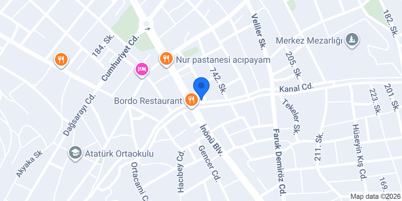 YÖRE VETERİNER KLİNİĞİ konumu