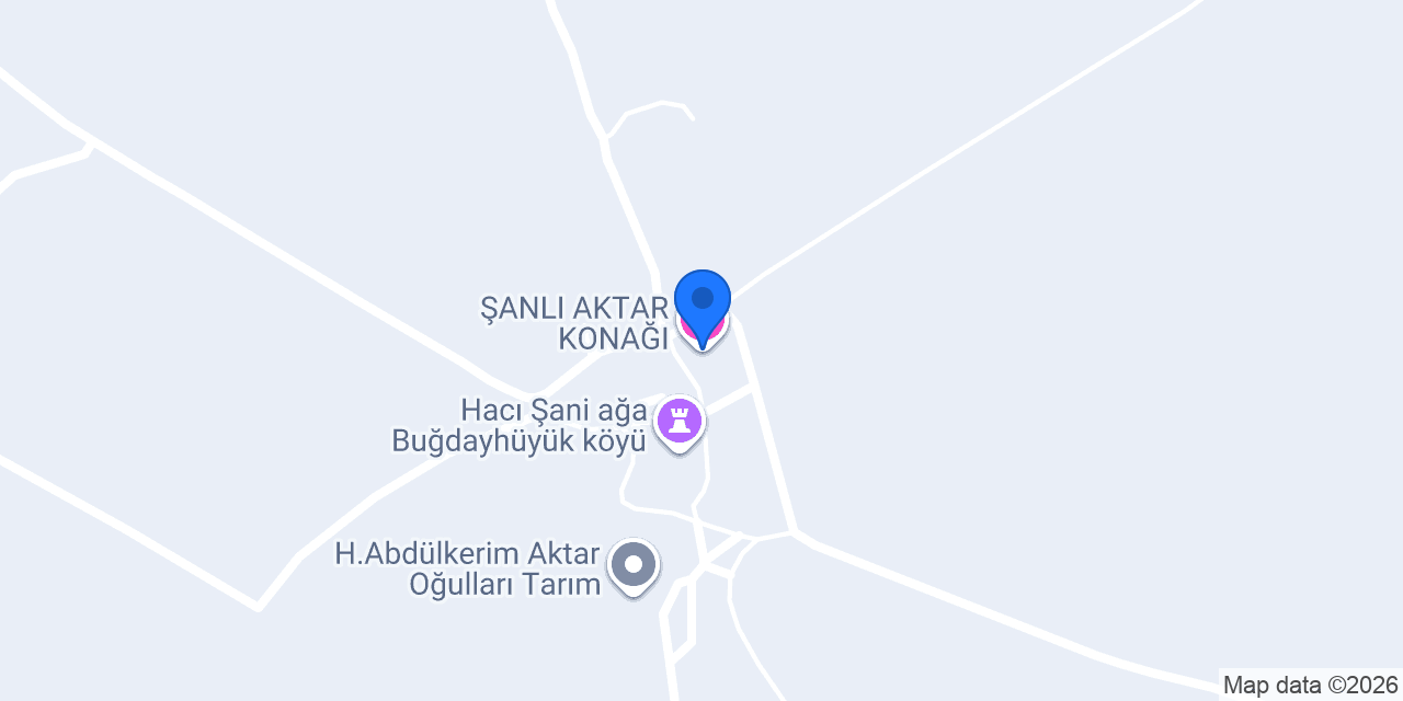 ŞANLI AKTAR KONAĞI konumu