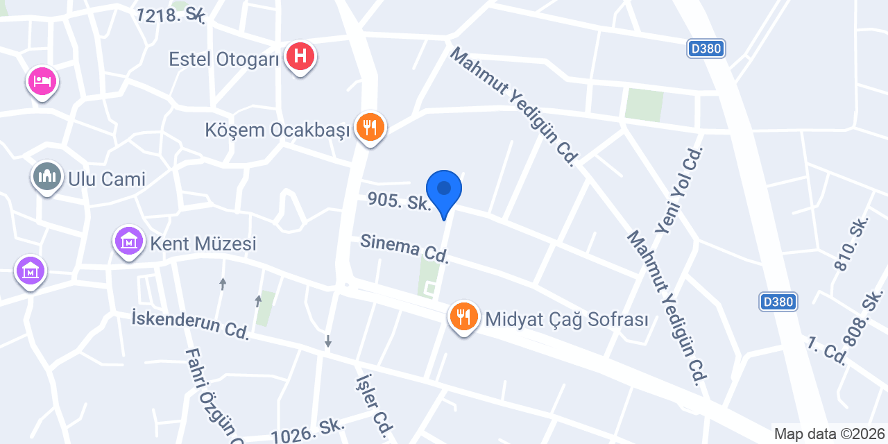 Midyat Metro Reklam tabela konumu