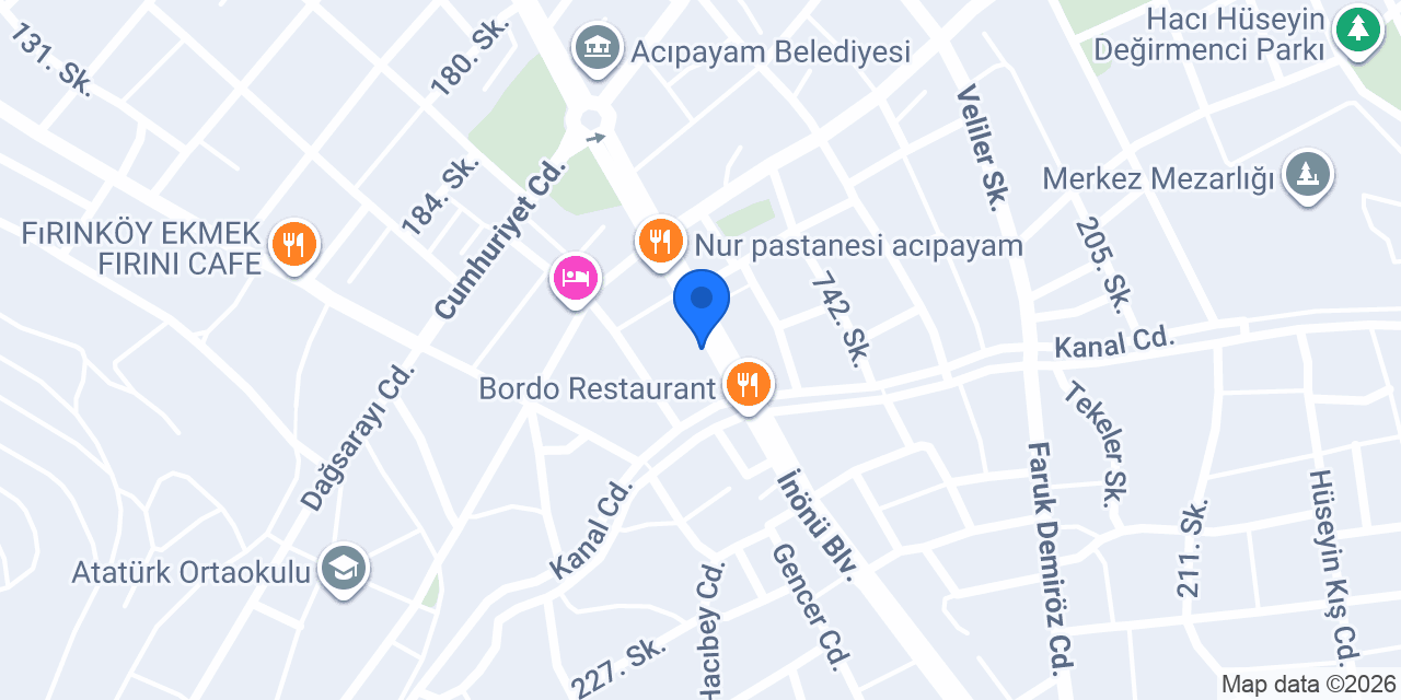 Saraçoğlu Ticaret konumu