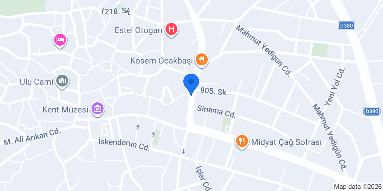 Artuklu Gümüş Telkari konumu