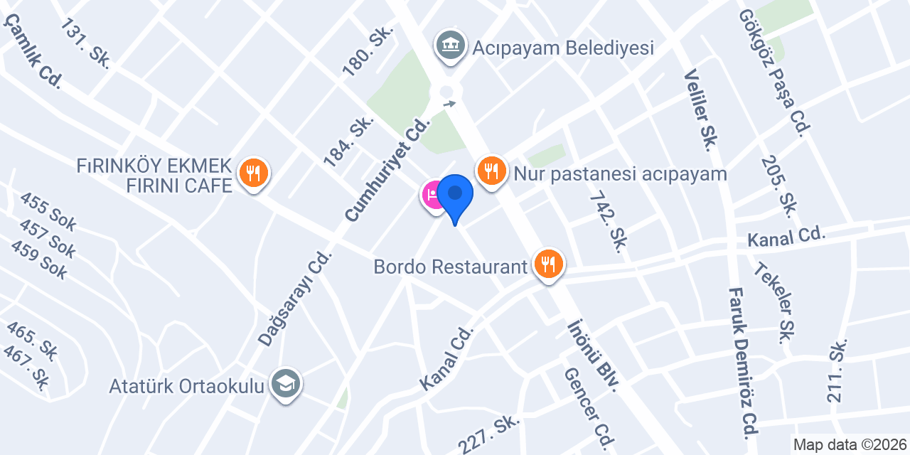 Blue Alaçatı - Acıpayam konumu