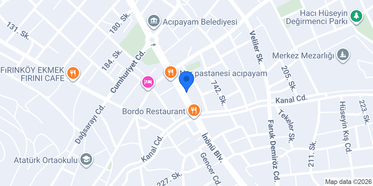 Özkul Kasap konumu