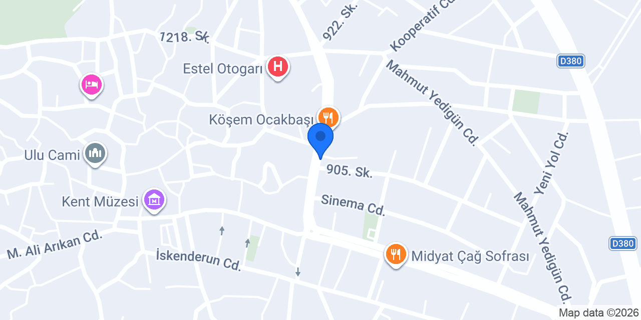 ATLAS RENT A CAR MİDYAT konumu