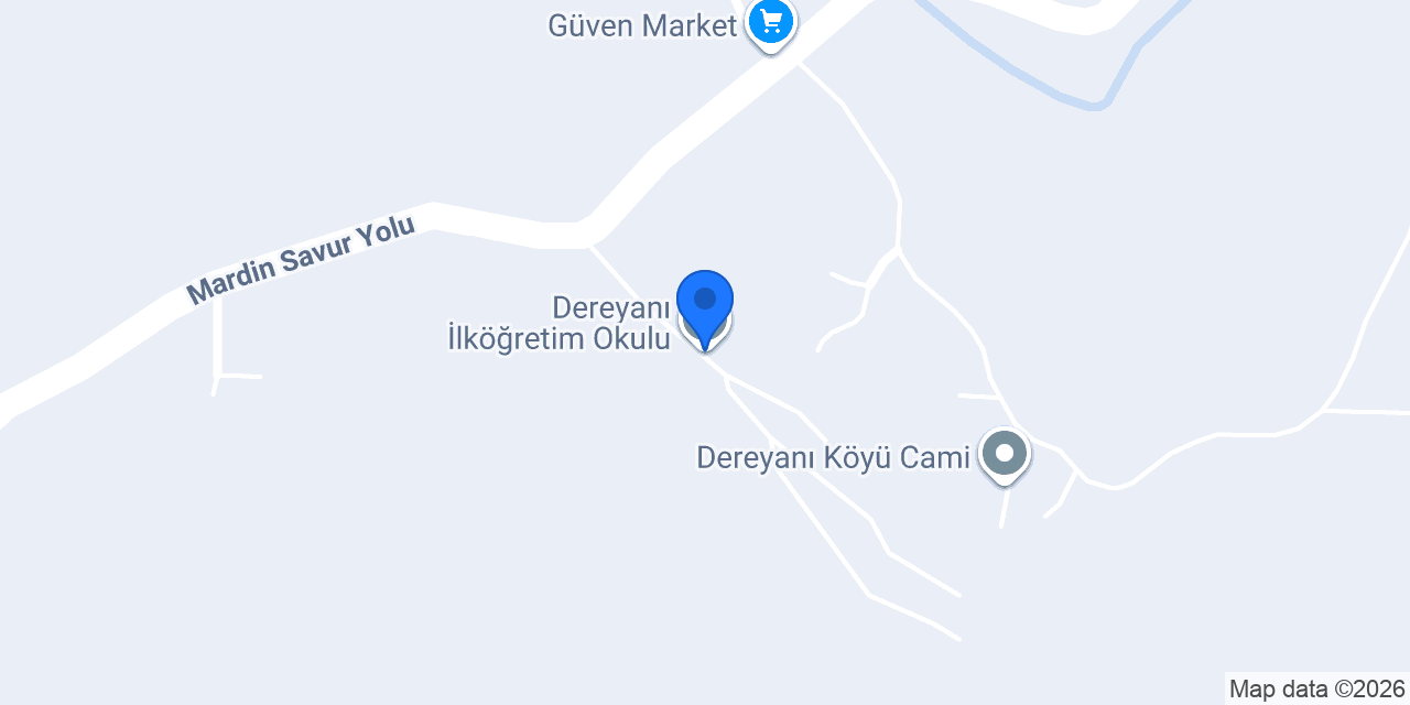 Dereyanı İlköğretim Okulu konumu