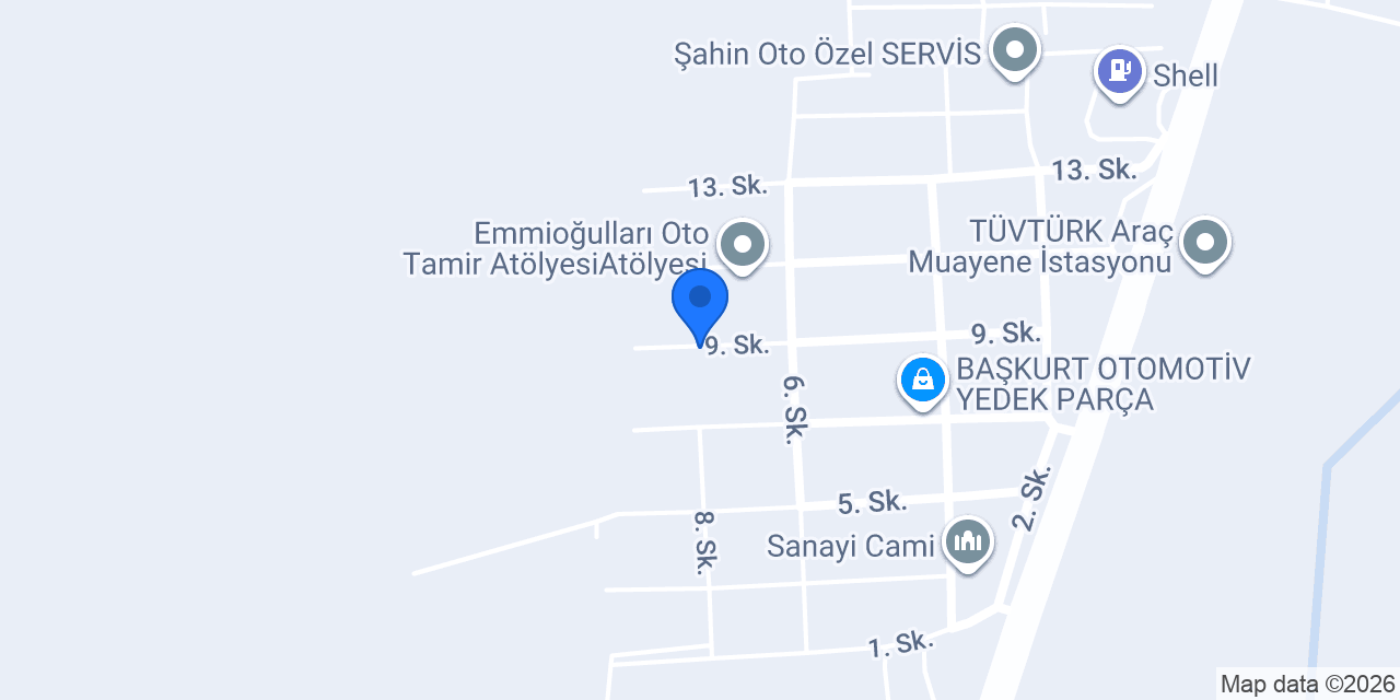 ŞERİF OTO Yedek Parça konumu