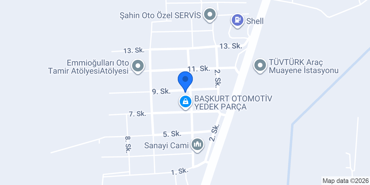 Şahin Oto Kurtarma konumu