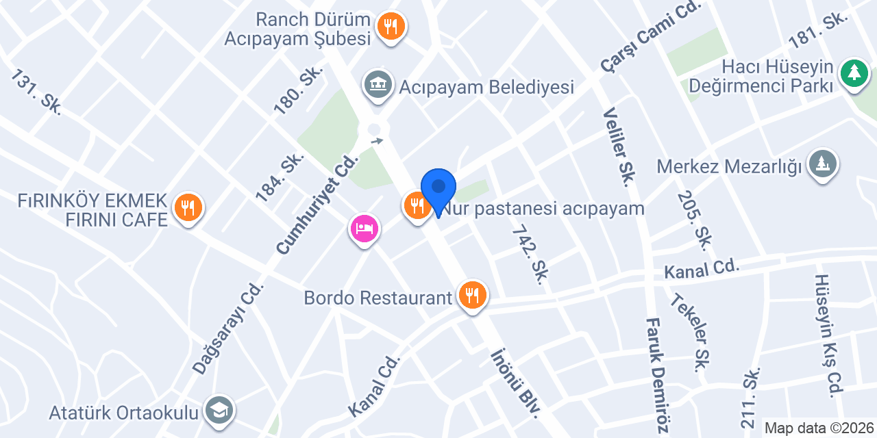 Özmanlar Arçelik Mobilya Halı konumu