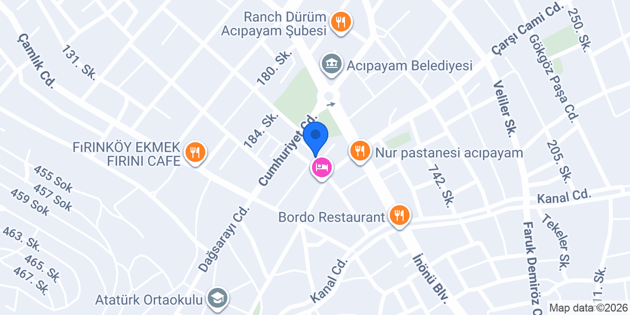 Acıpayam Noterliği konumu