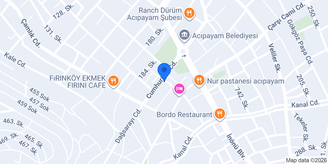 ROSENSE KOZMETİK ACIPAYAM konumu