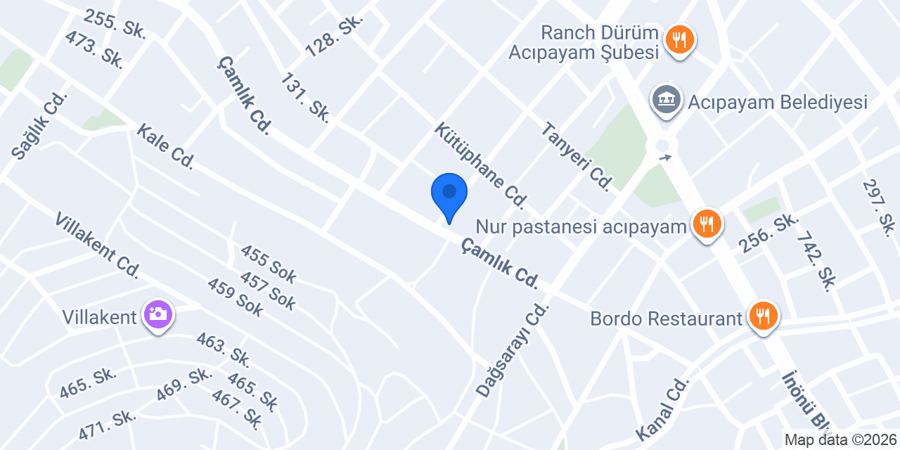 Acıpayam Aile Sağlık Mrk. konumu