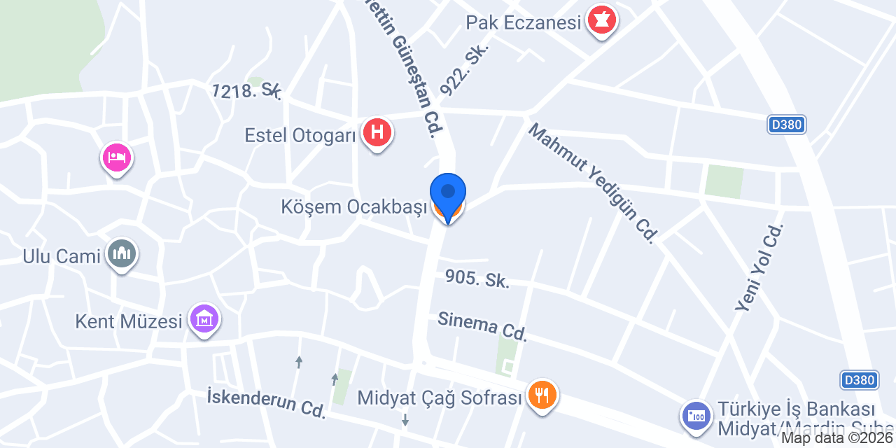 Köşem Ocakbaşı konumu