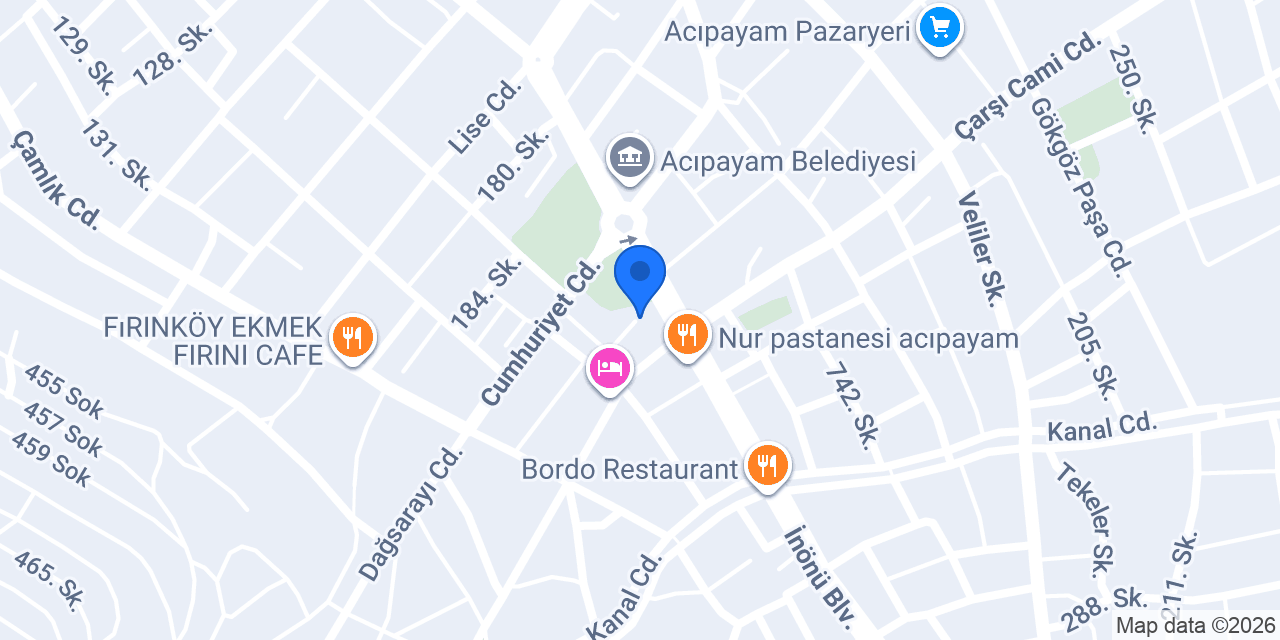 Hafızoğlu Veteriner Kliniği konumu