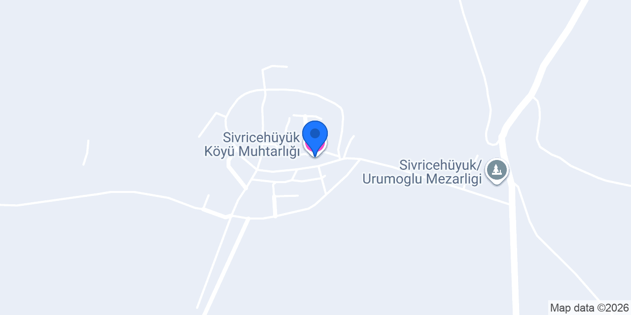 Sivricehüyük Köyü Muhtarlığı konumu
