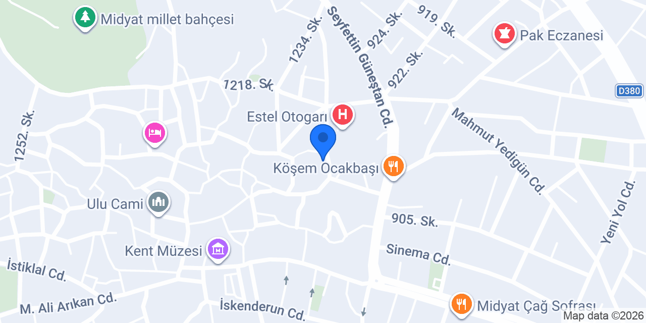 Seyyidoğlu Konak Cafe konumu