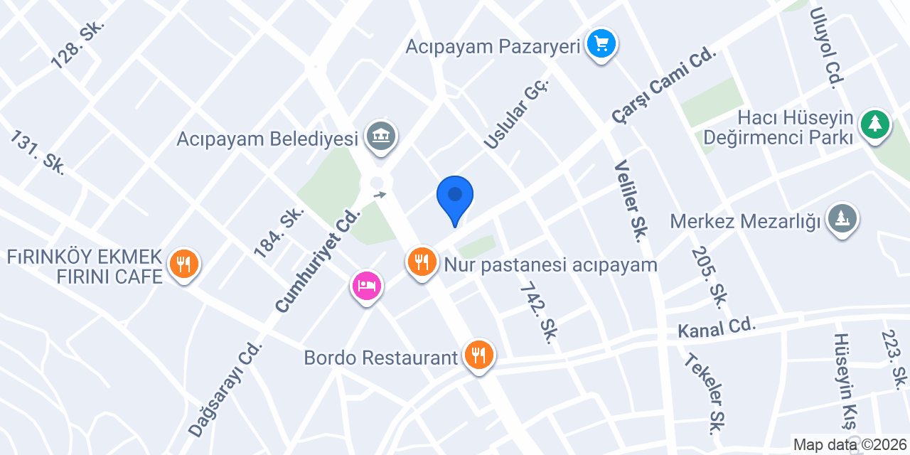 Recep Elektrik konumu