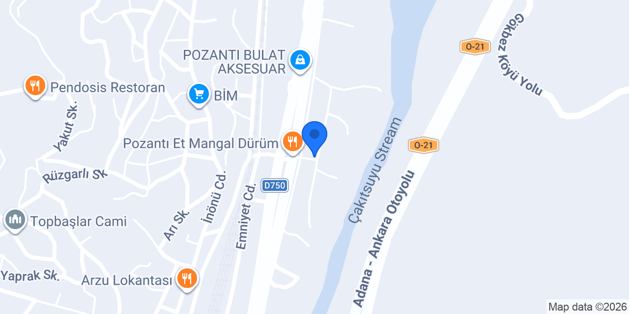 Polat Metal Yapı konumu