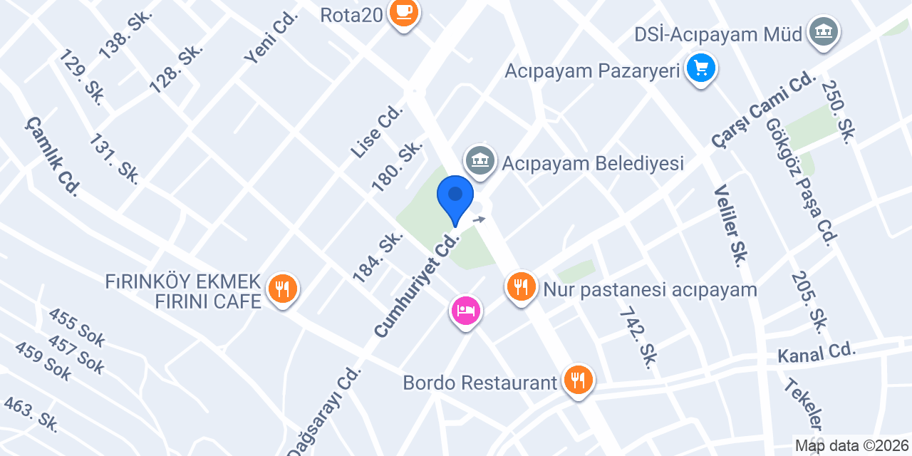 Acıpayam Taksi konumu