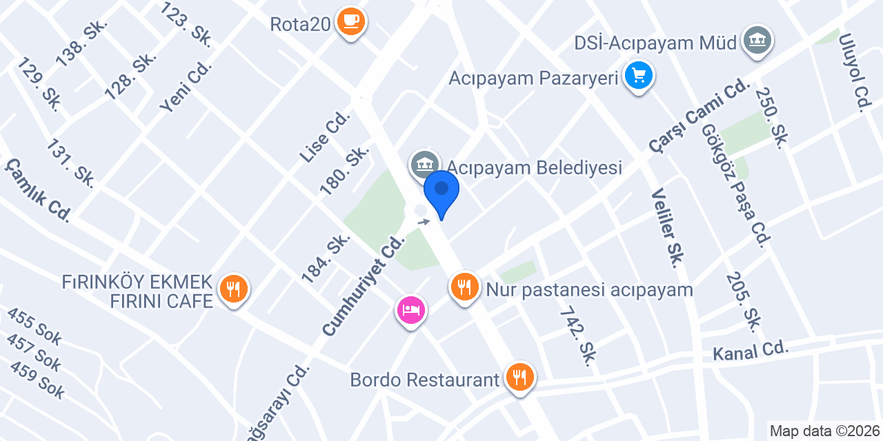 Diş Hekimi Cihan TÜRKTÜR konumu