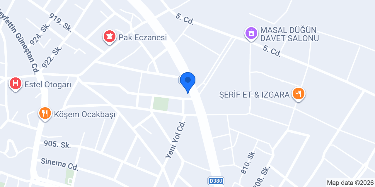 Şükran Otomotiv konumu
