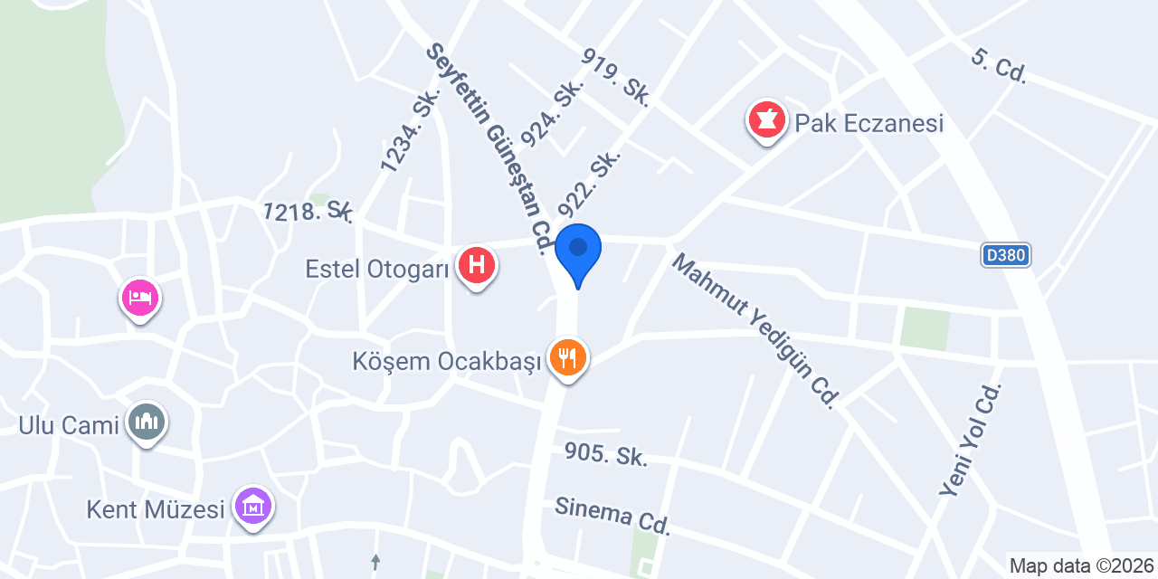 Ninova Diş Kliniği konumu